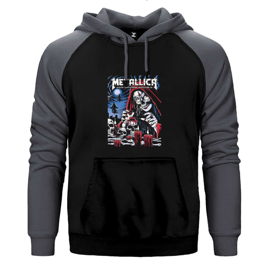 Metallica 2025 Tour Çift Renk Reglan Kol Sweatshirt / Hoodie