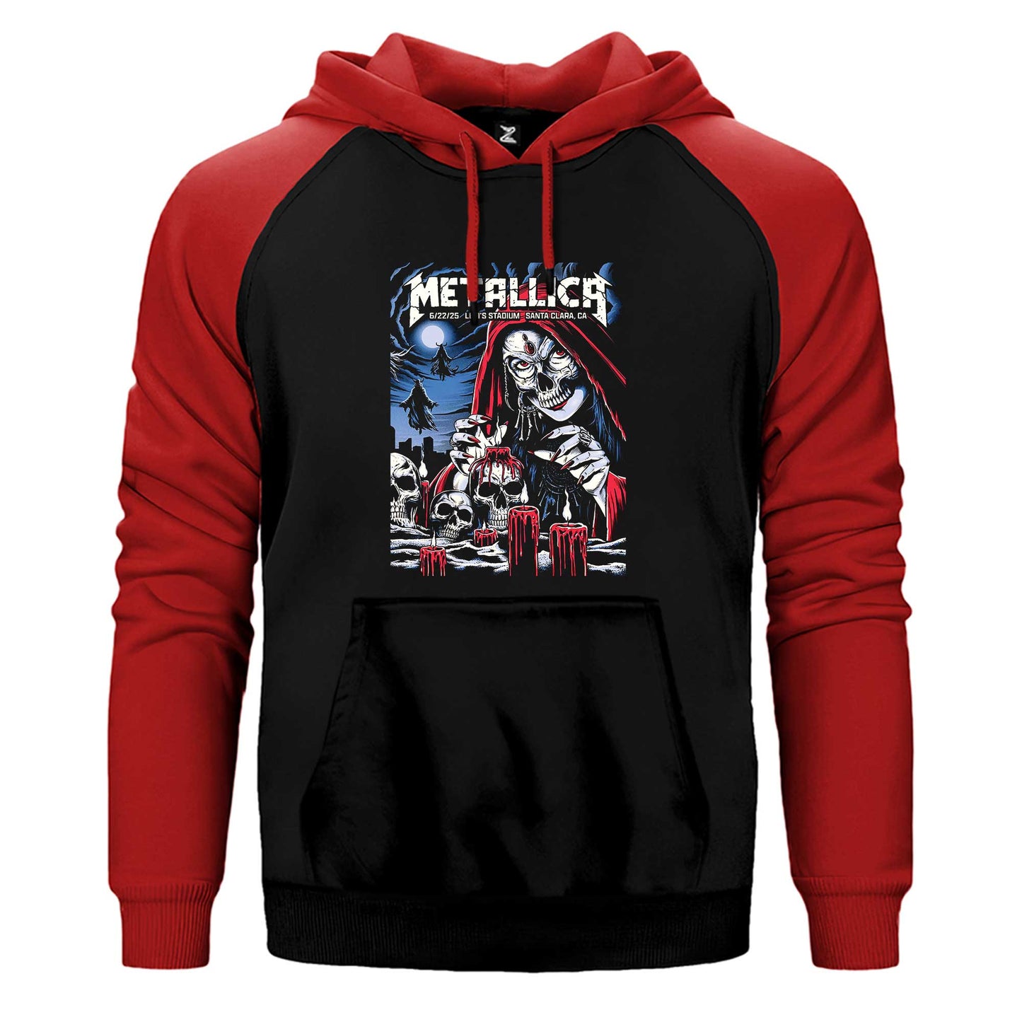 Metallica 2025 Tour Çift Renk Reglan Kol Sweatshirt / Hoodie