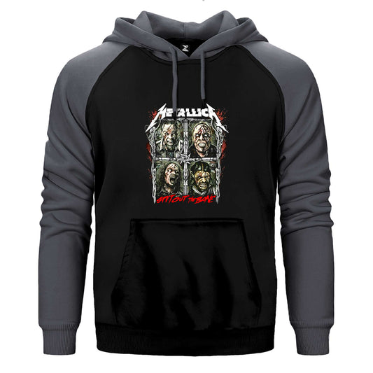 Metallica Spitout The Bone Çift Renk Reglan Kol Sweatshirt / Hoodie