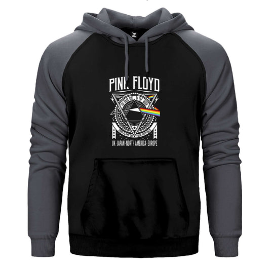 Pink Floyd Tour 1972 1973 Çift Renk Reglan Kol Sweatshirt / Hoodie