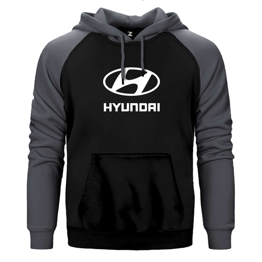 Hyundai  White Logo Çift Renk Reglan Kol Sweatshirt / Hoodie