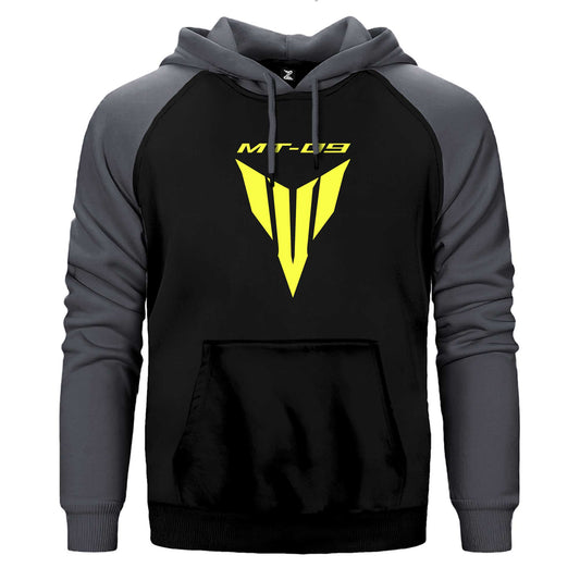 Yamaha MT 09 Logo Text Çift Renk Reglan Kol Sweatshirt / Hoodie