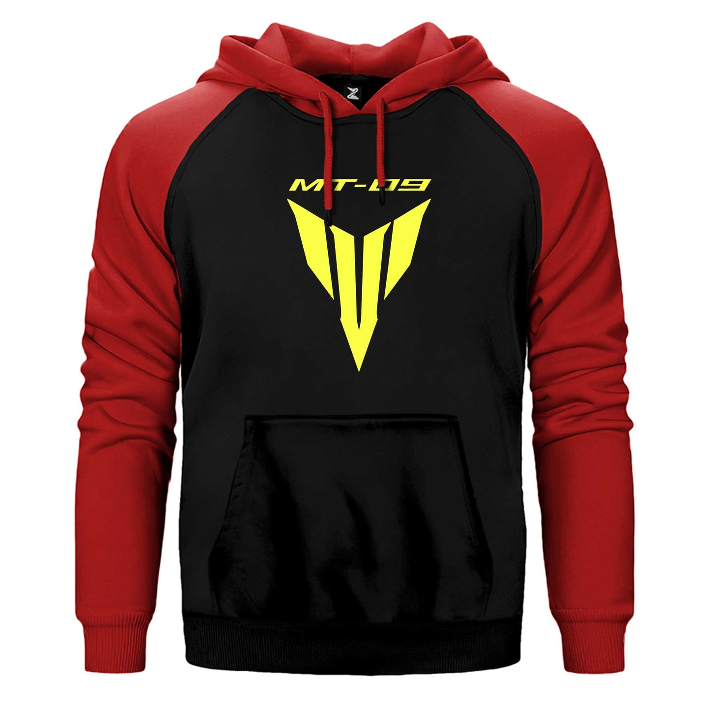 Yamaha MT 09 Logo Text Çift Renk Reglan Kol Sweatshirt / Hoodie