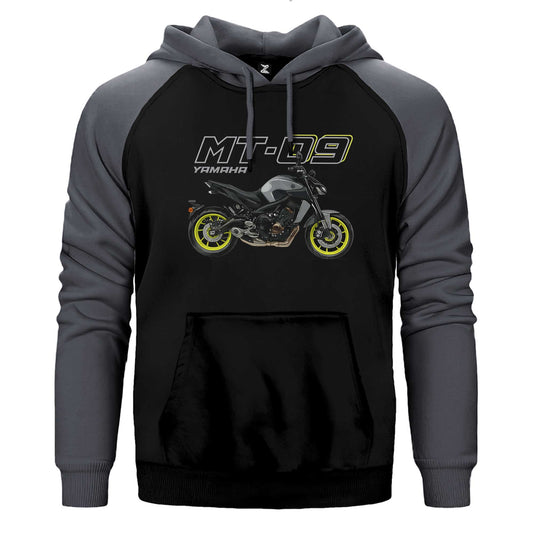 Yamaha MT 09 Çift Renk Reglan Kol Sweatshirt / Hoodie