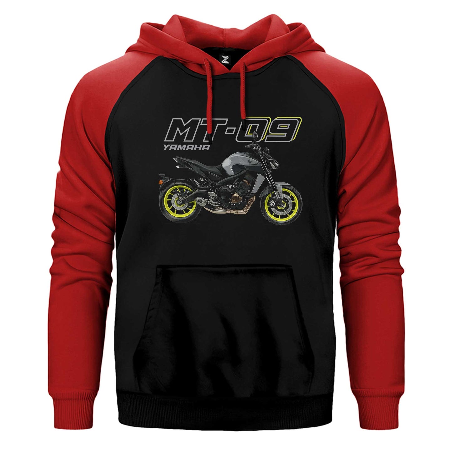 Yamaha MT 09 Çift Renk Reglan Kol Sweatshirt / Hoodie