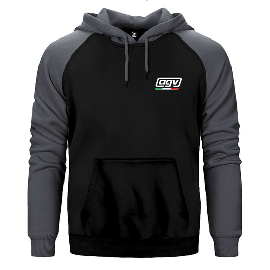 AGV İtalya Logo Çift Renk Reglan Kol Sweatshirt / Hoodie