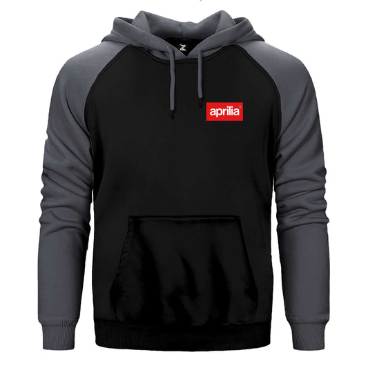 Aprilla Logo Çift Renk Reglan Kol Sweatshirt / Hoodie