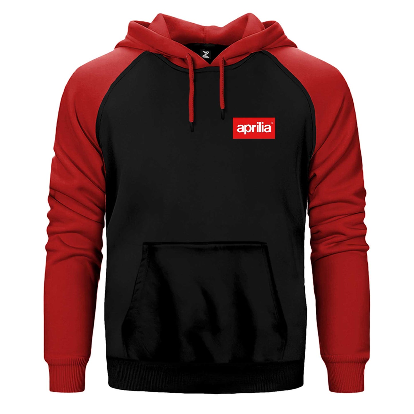 Aprilla Logo Çift Renk Reglan Kol Sweatshirt / Hoodie