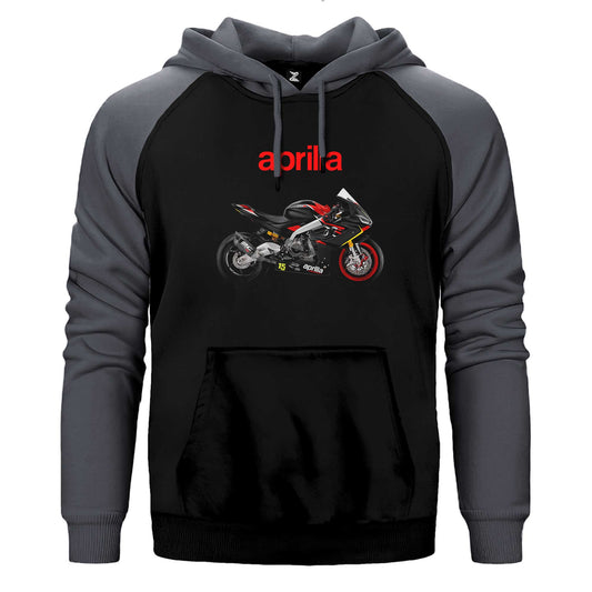Aprilia 675RS Çift Renk Reglan Kol Sweatshirt / Hoodie