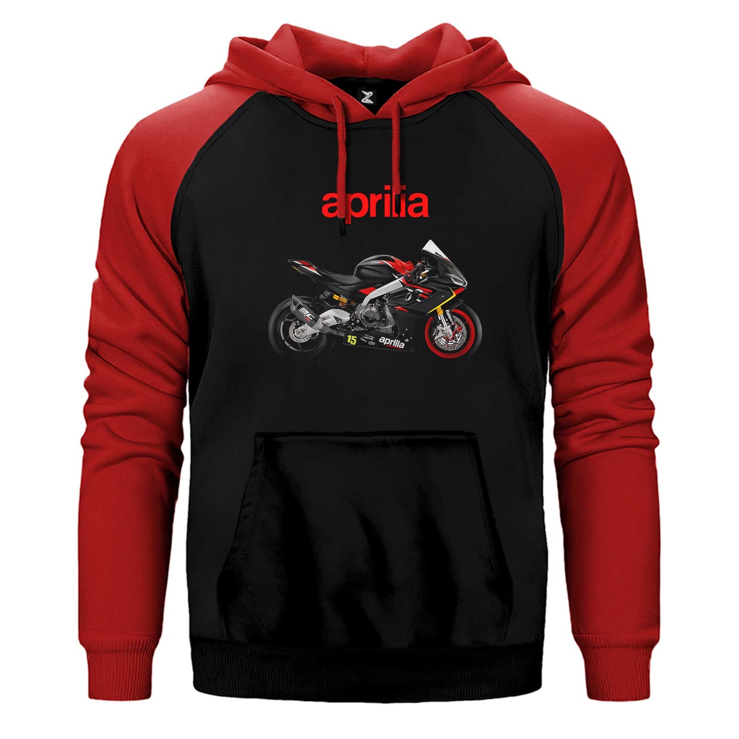 Aprilia 675RS Çift Renk Reglan Kol Sweatshirt / Hoodie