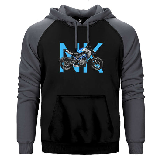 CFMOTO 250NK Text Çift Renk Reglan Kol Sweatshirt / Hoodie