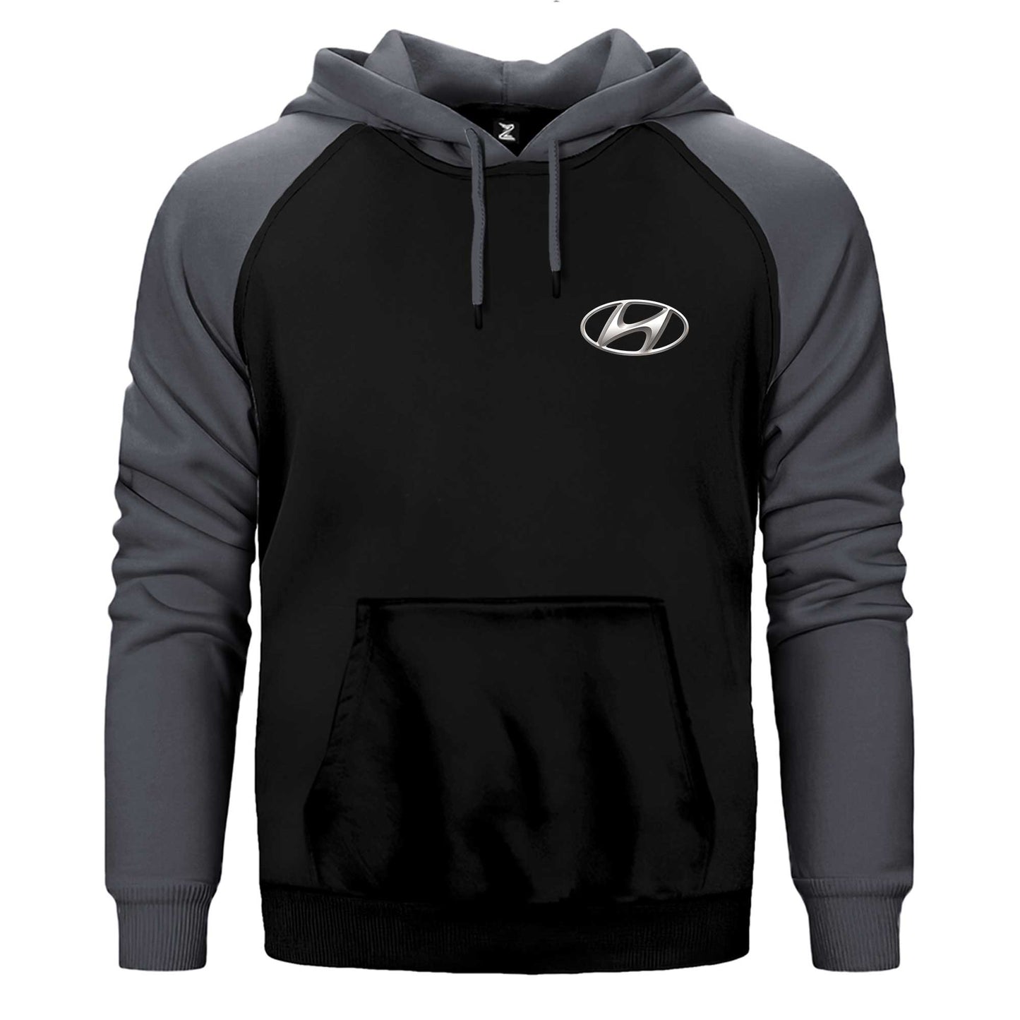 Hyundai Logo Çift Renk Reglan Kol Sweatshirt / Hoodie