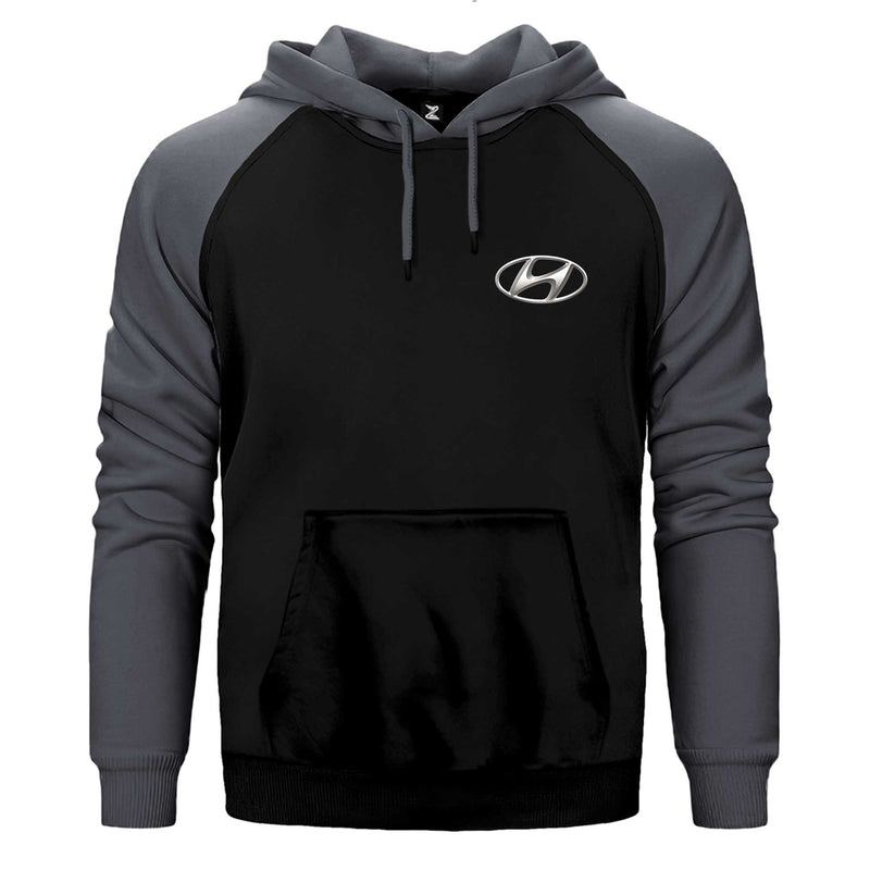 Hyundai  Logo Çift Renk Reglan Kol Sweatshirt / Hoodie