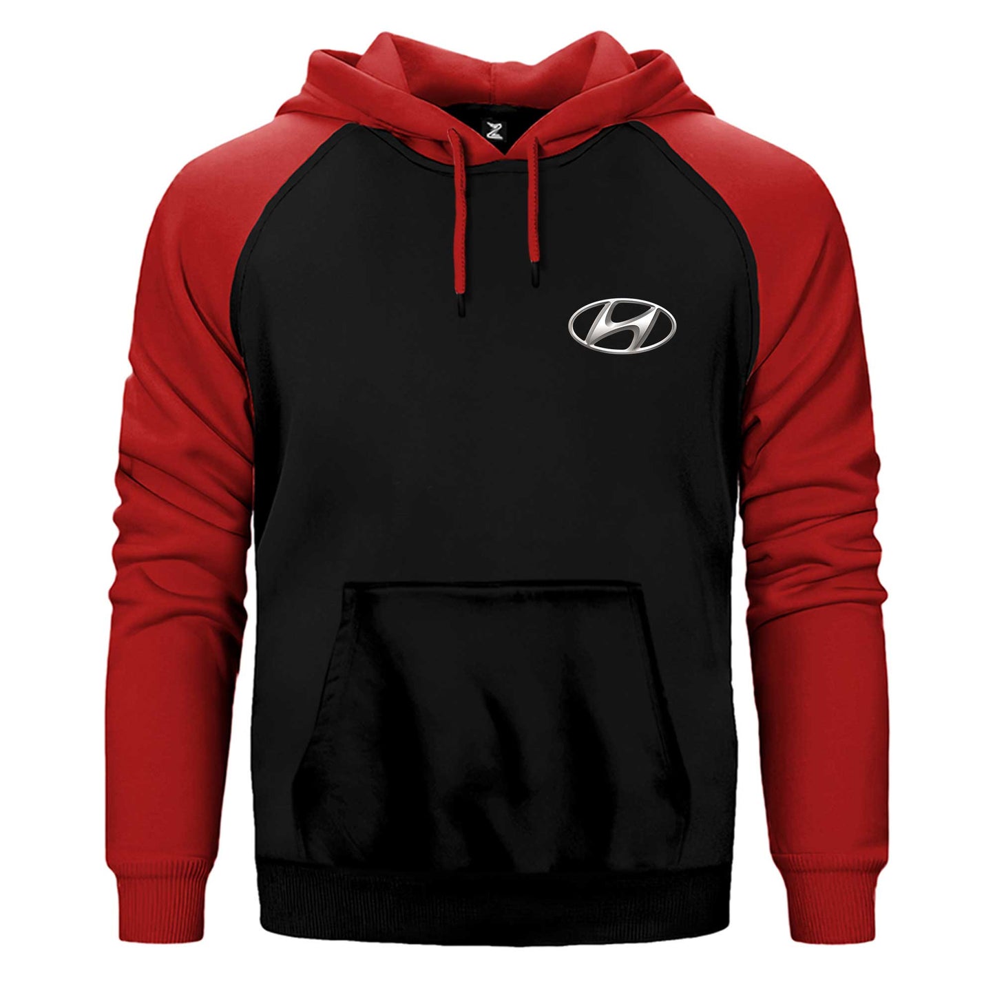 Hyundai Logo Çift Renk Reglan Kol Sweatshirt / Hoodie