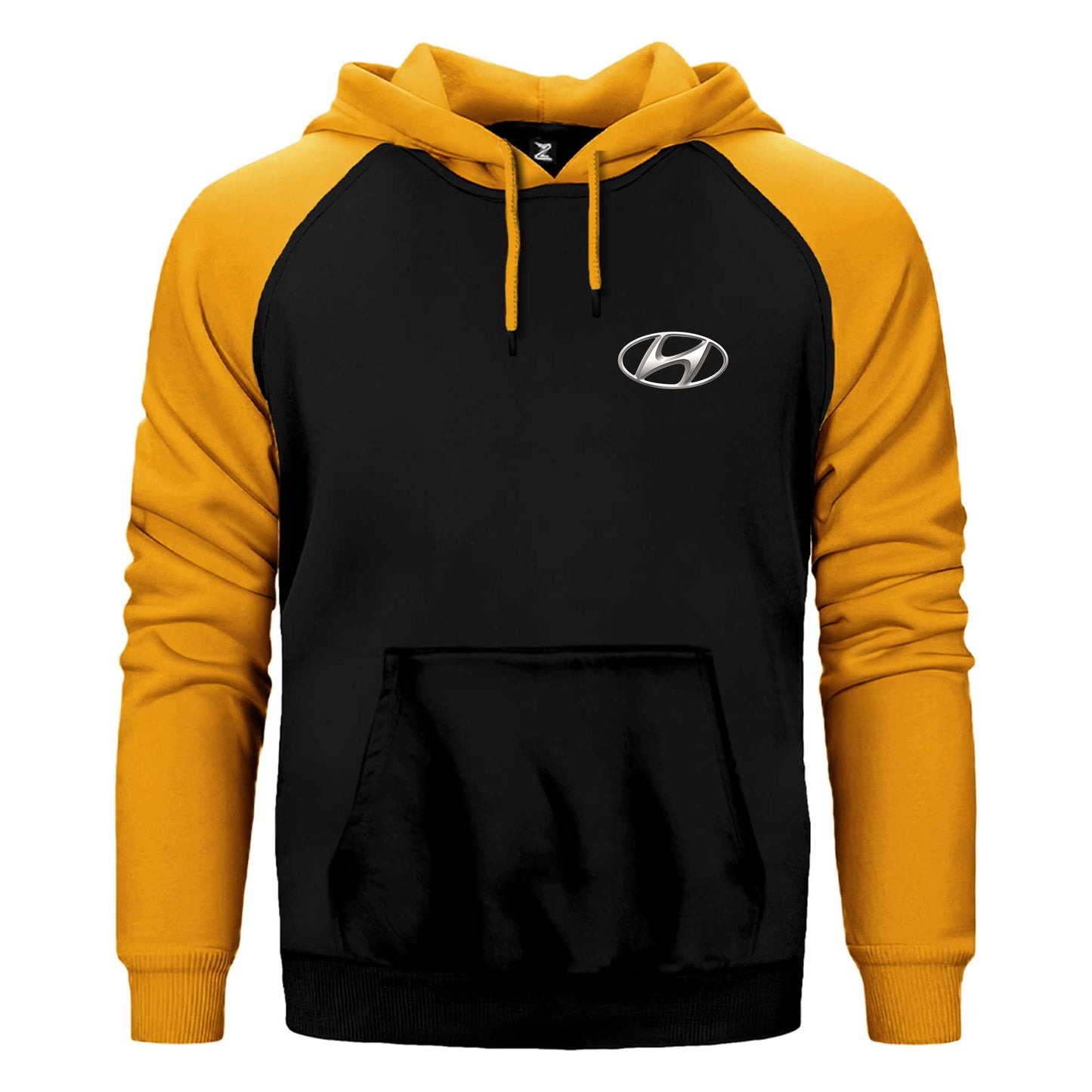Hyundai Logo Çift Renk Reglan Kol Sweatshirt / Hoodie