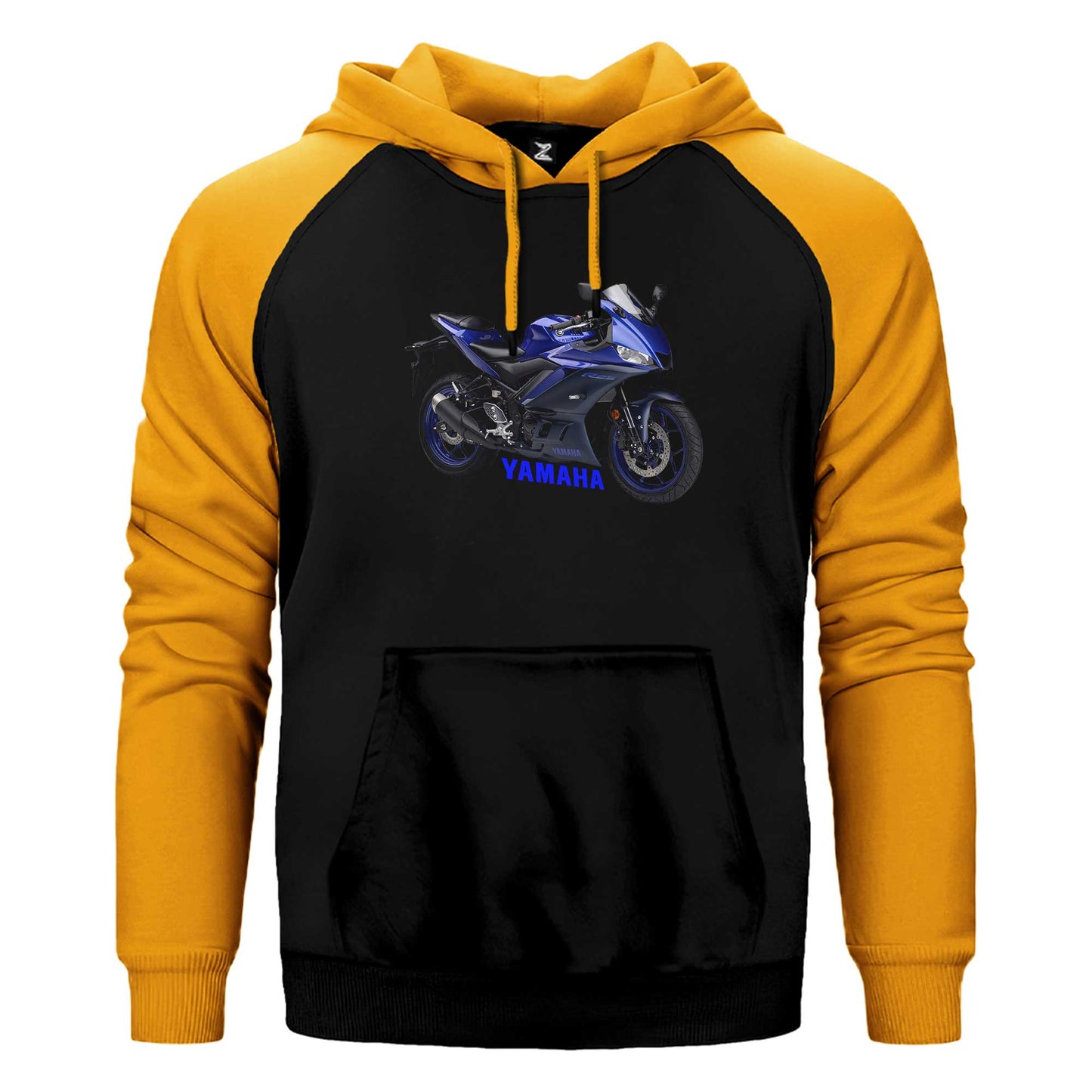 Yamaha R25 And Text Çift Renk Reglan Kol Sweatshirt / Hoodie