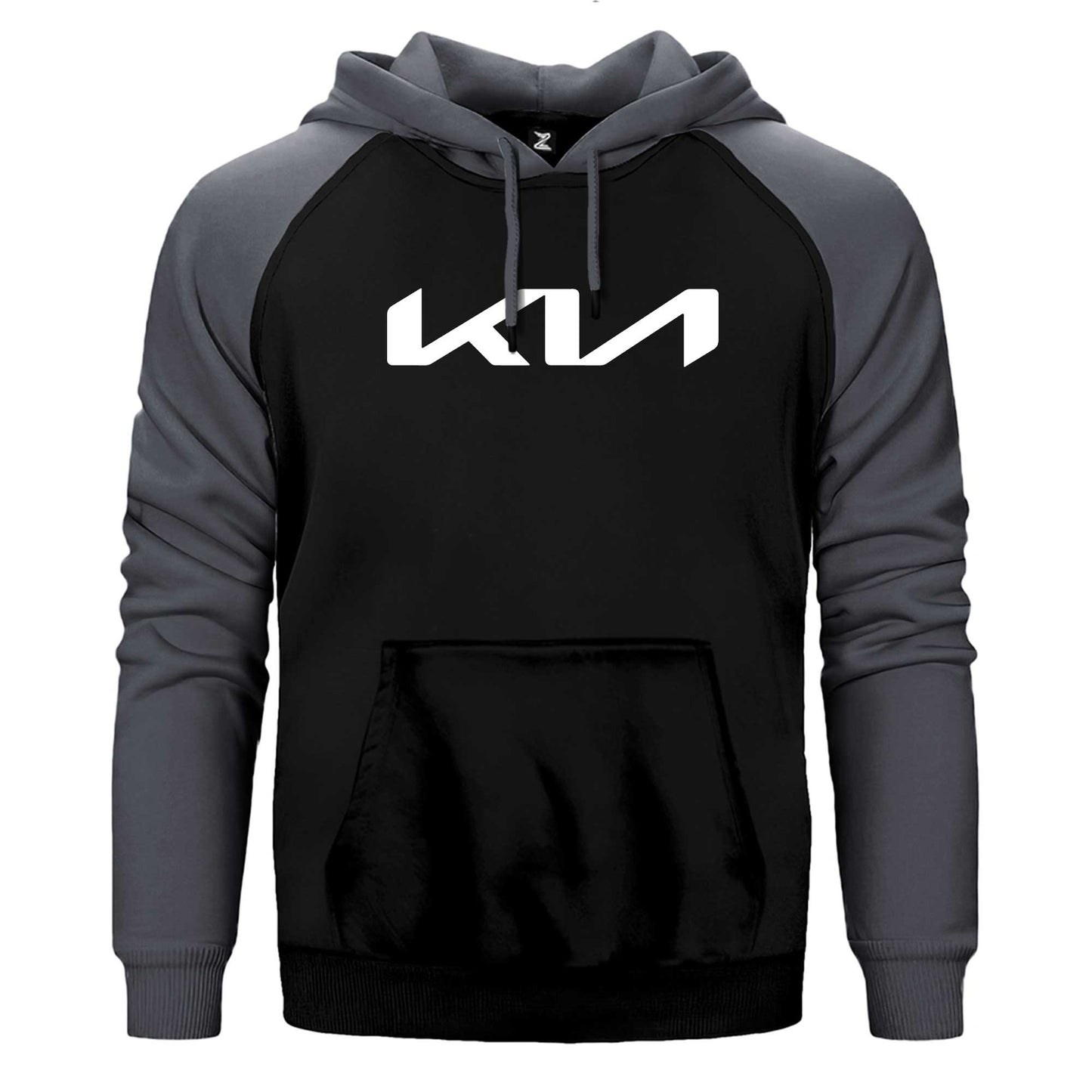 Kia New Logo Çift Renk Reglan Kol Sweatshirt / Hoodie