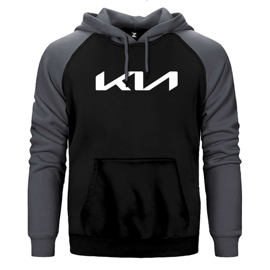 Kia New Logo Çift Renk Reglan Kol Sweatshirt / Hoodie