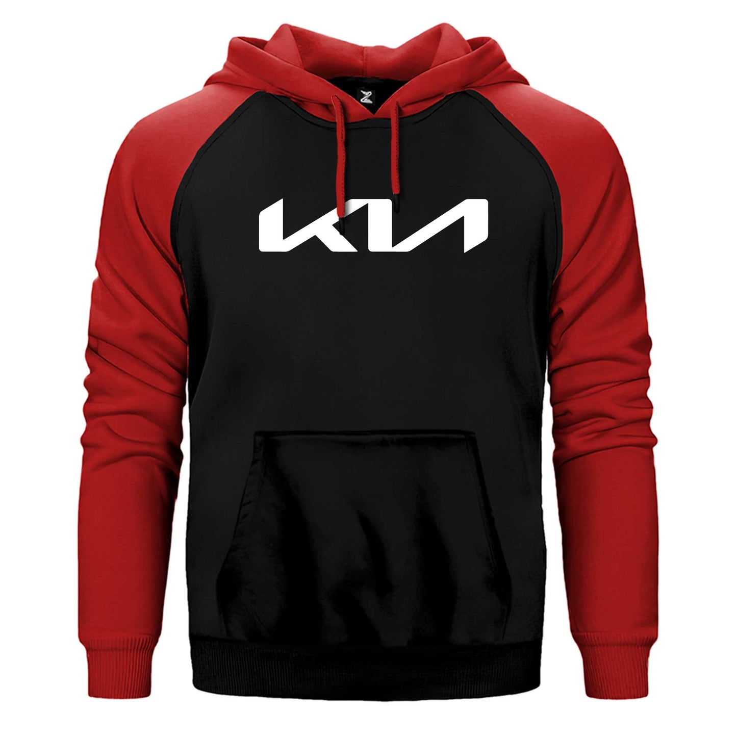 Kia New Logo Çift Renk Reglan Kol Sweatshirt / Hoodie