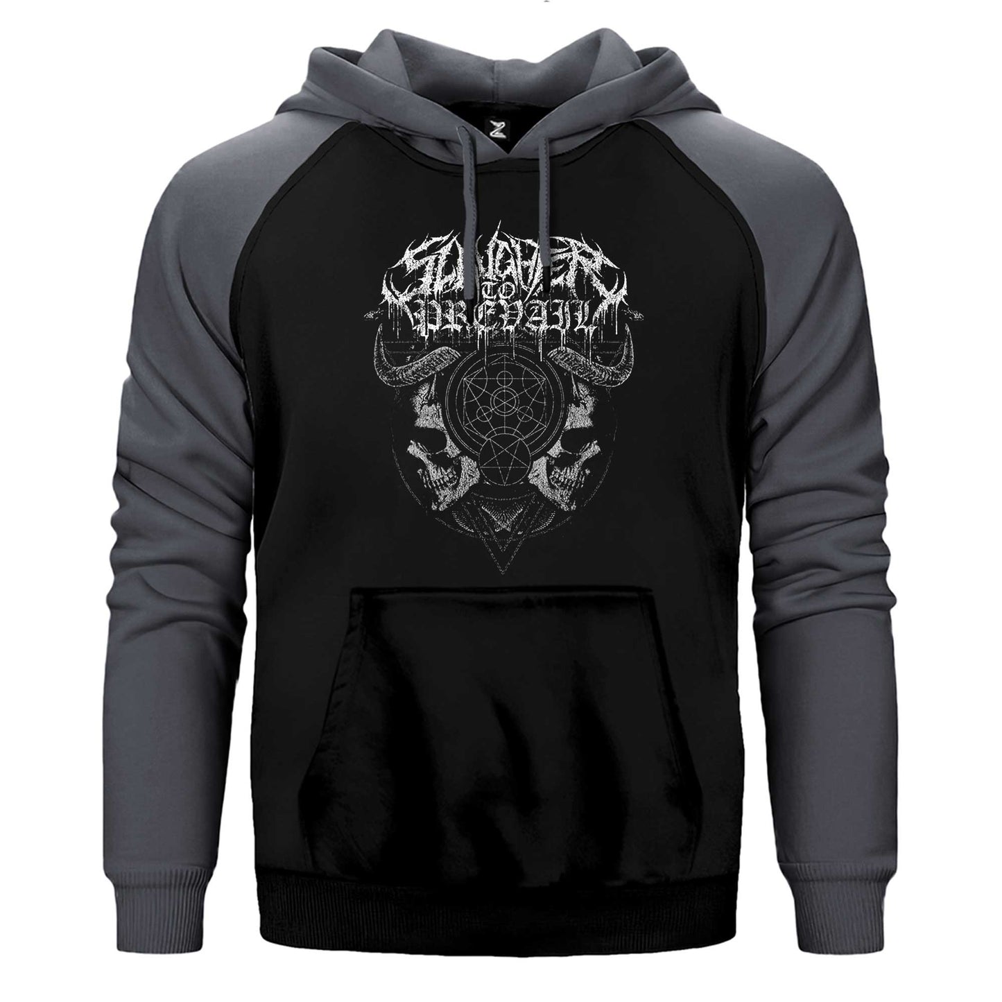Slaughter To Prevail Sigil of the Abyss Çift Renk Reglan Kol Sweatshirt / Hoodie