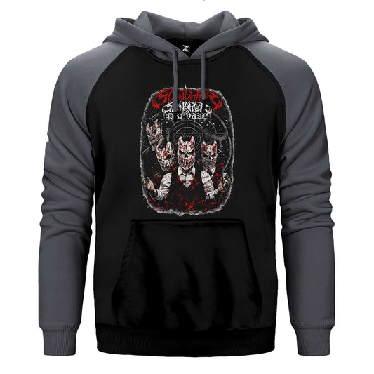 Slaughter To Prevail Coterie of Darkness Çift Renk Reglan Kol Sweatshirt / Hoodie