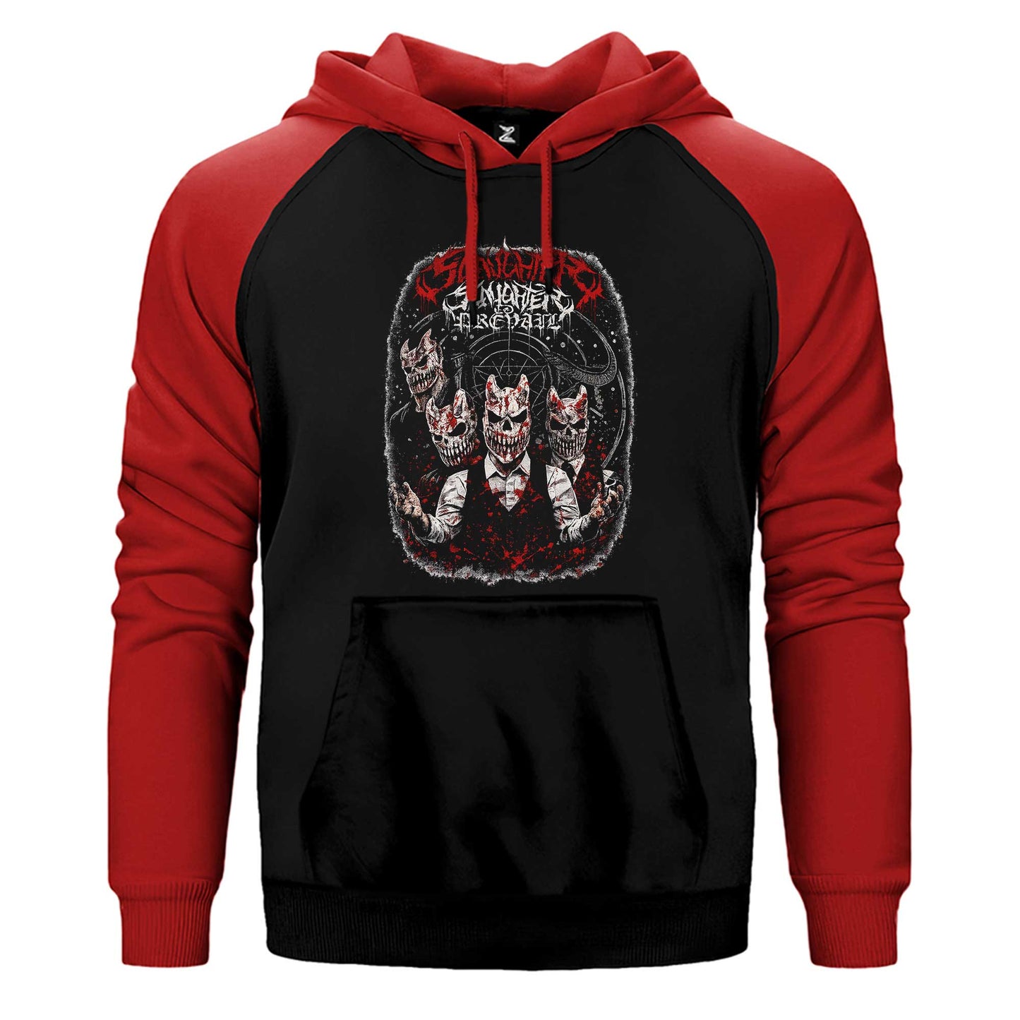 Slaughter To Prevail Coterie of Darkness Çift Renk Reglan Kol Sweatshirt / Hoodie