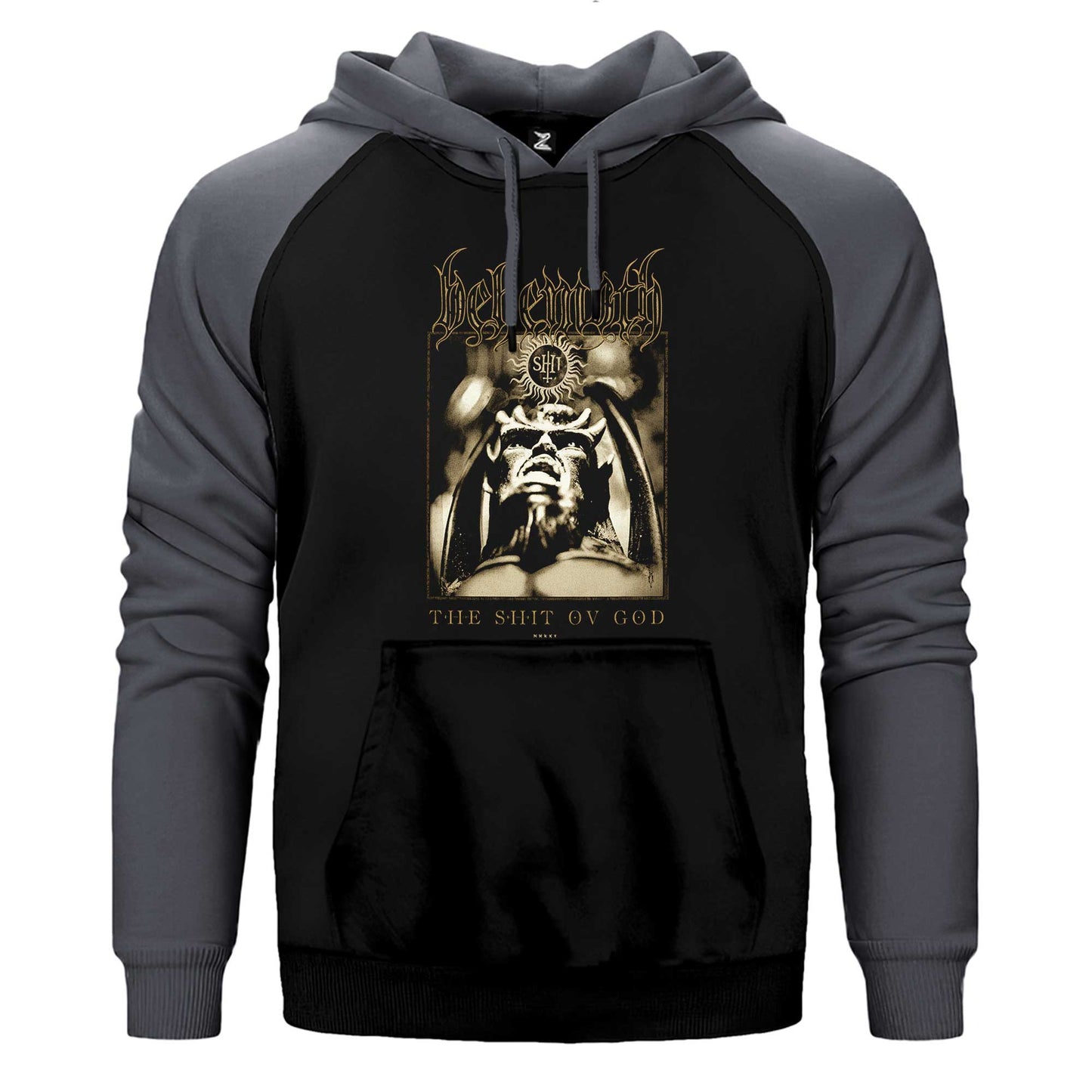 Behemoth The Shit Ov God Çift Renk Reglan Kol Sweatshirt / Hoodie
