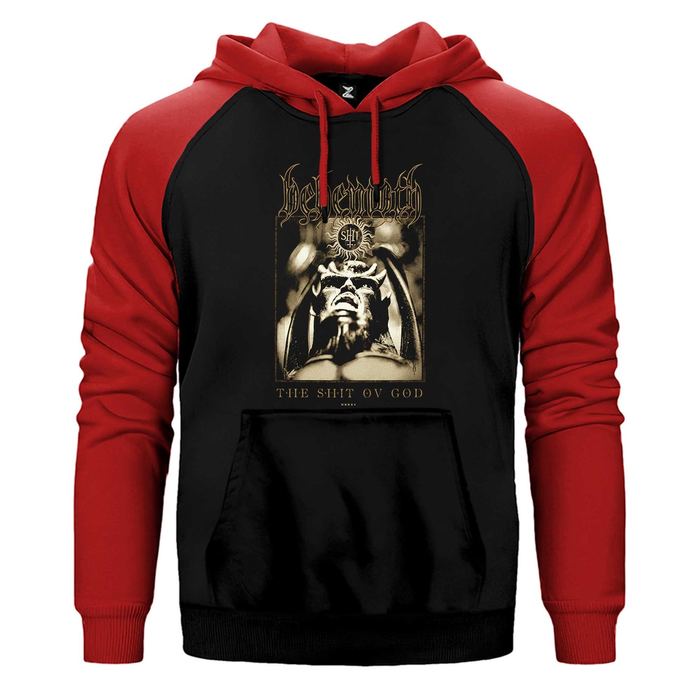Behemoth The Shit Ov God Çift Renk Reglan Kol Sweatshirt / Hoodie