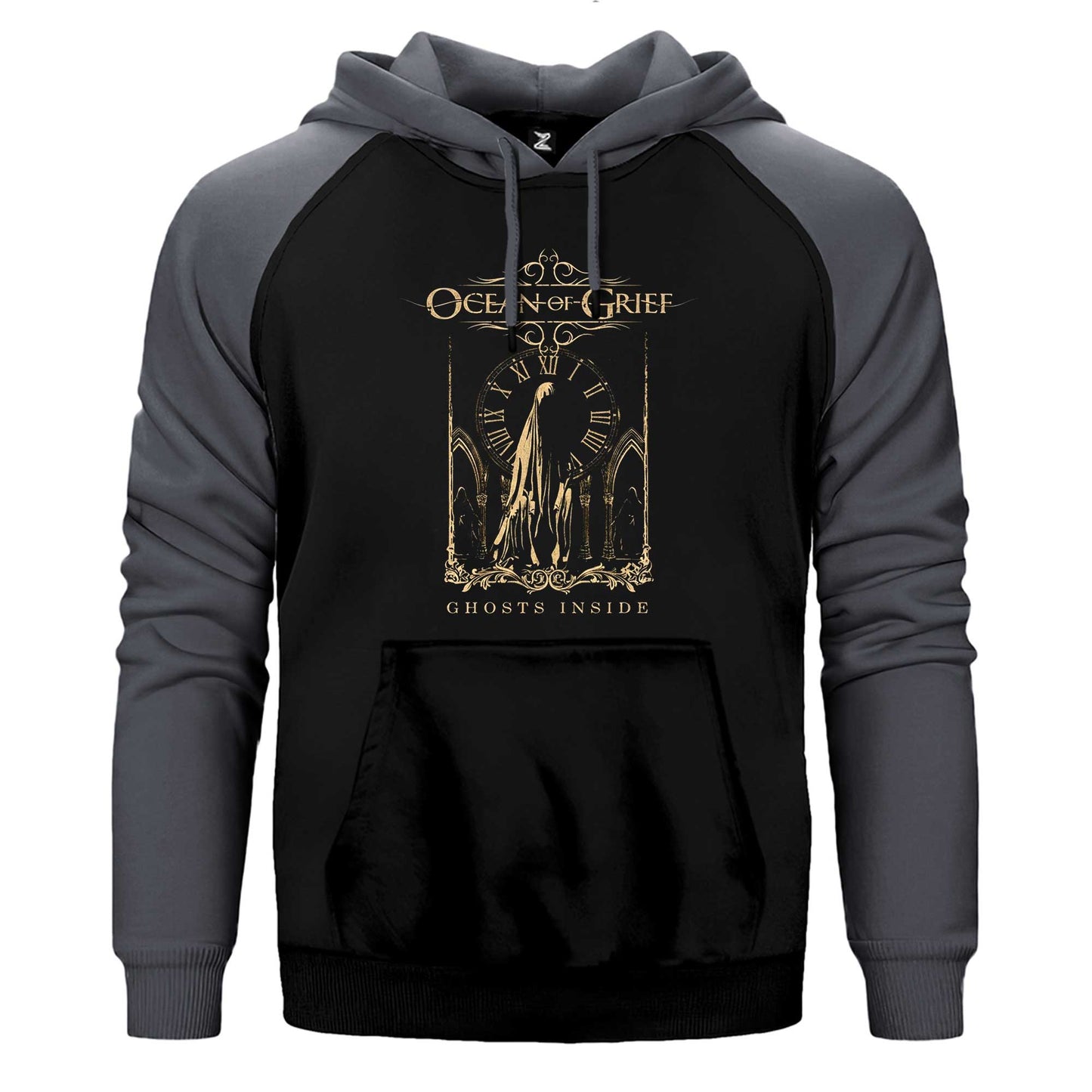 Ocean Of Grief Ghosts Inside Çift Renk Reglan Kol Sweatshirt / Hoodie