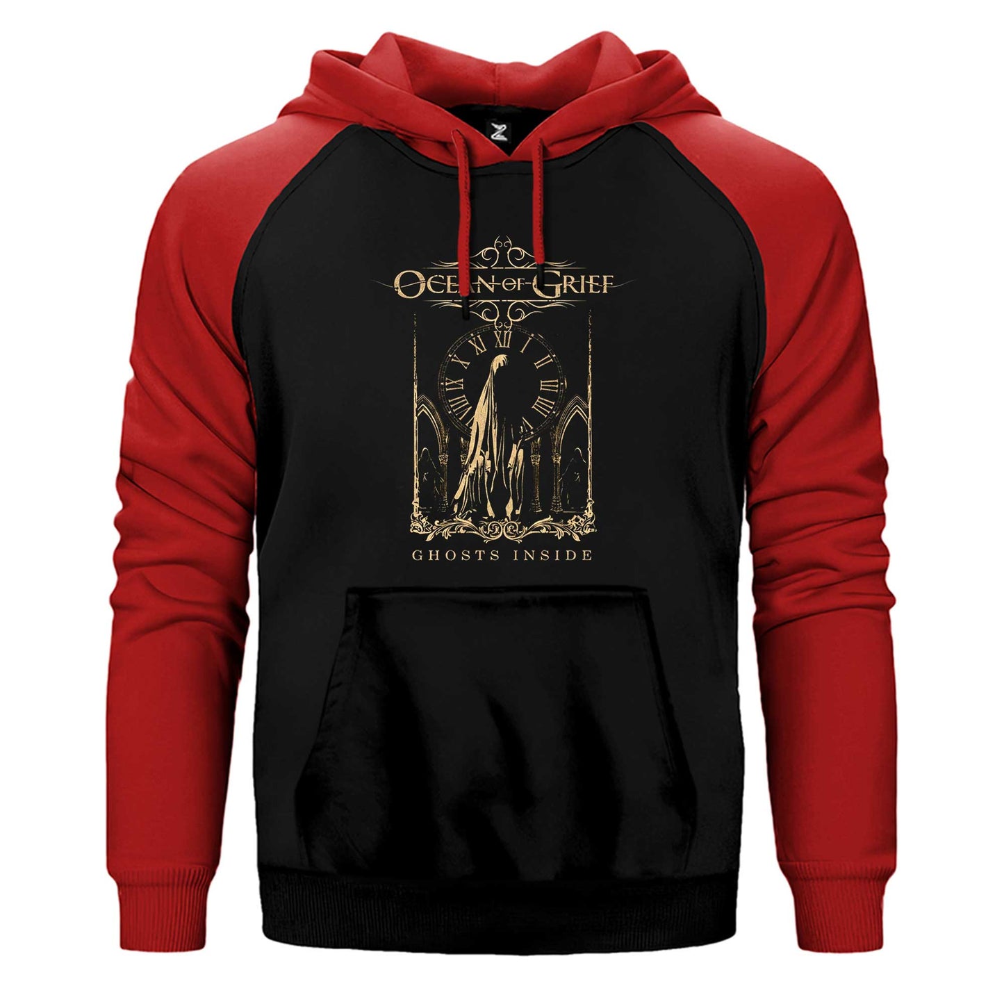 Ocean Of Grief Ghosts Inside Çift Renk Reglan Kol Sweatshirt / Hoodie