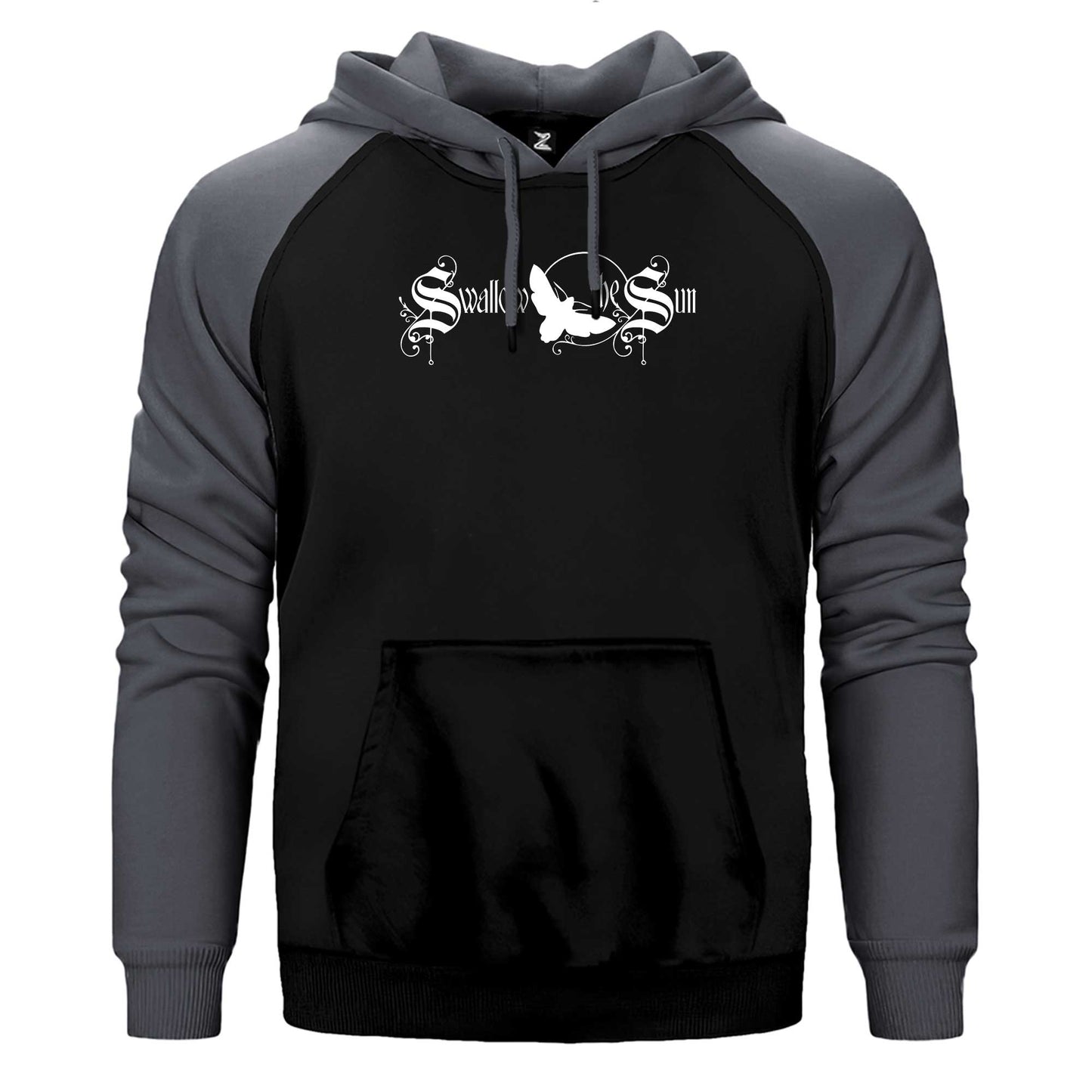 Swallow The Sun Logo Çift Renk Reglan Kol Sweatshirt / Hoodie