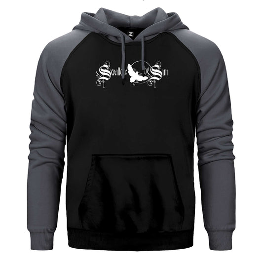 Swallow The Sun Logo Çift Renk Reglan Kol Sweatshirt / Hoodie