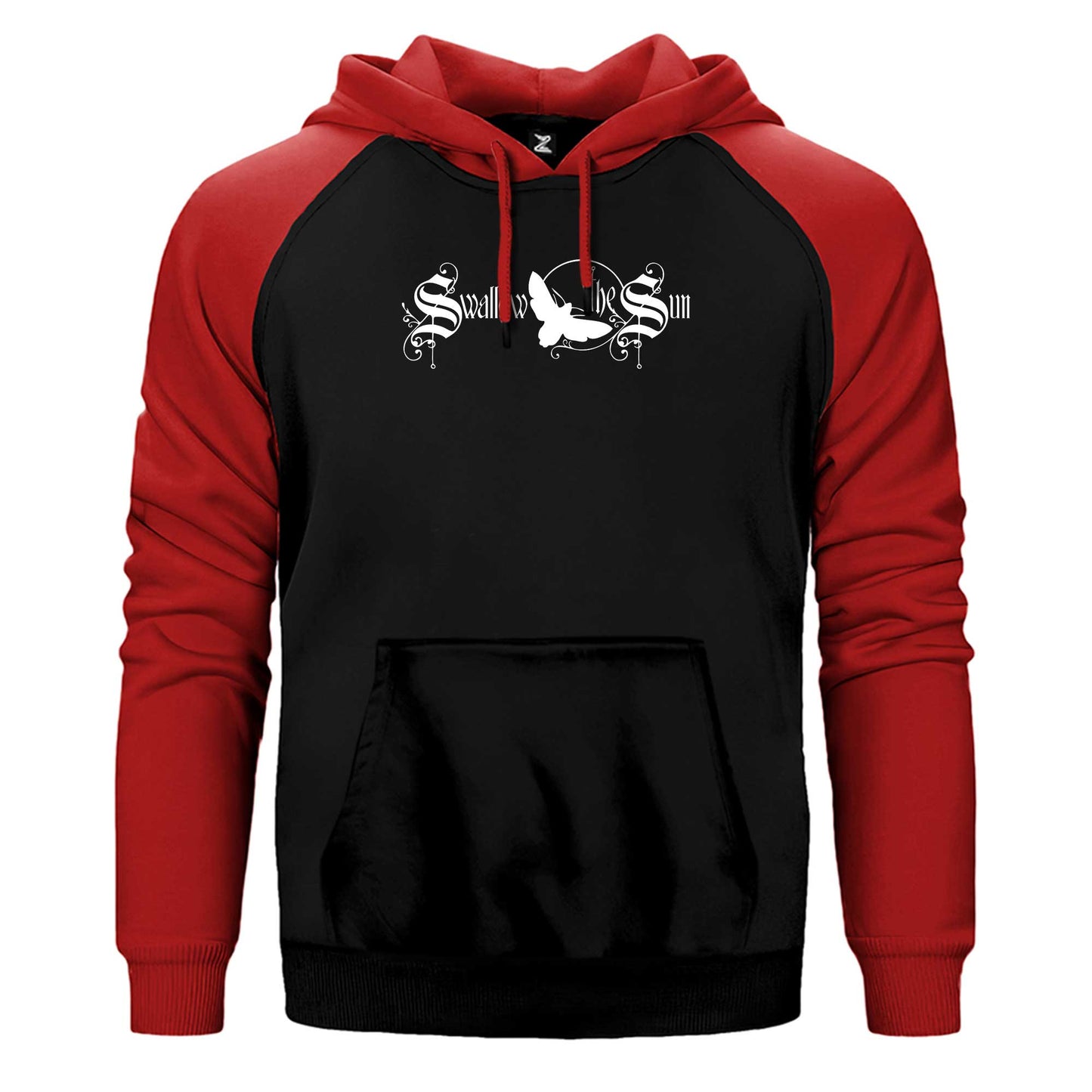 Swallow The Sun Logo Çift Renk Reglan Kol Sweatshirt / Hoodie