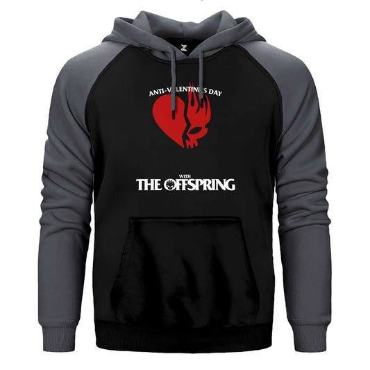 The Offspring Anti Valentine's Day Çift Renk Reglan Kol Sweatshirt / Hoodie