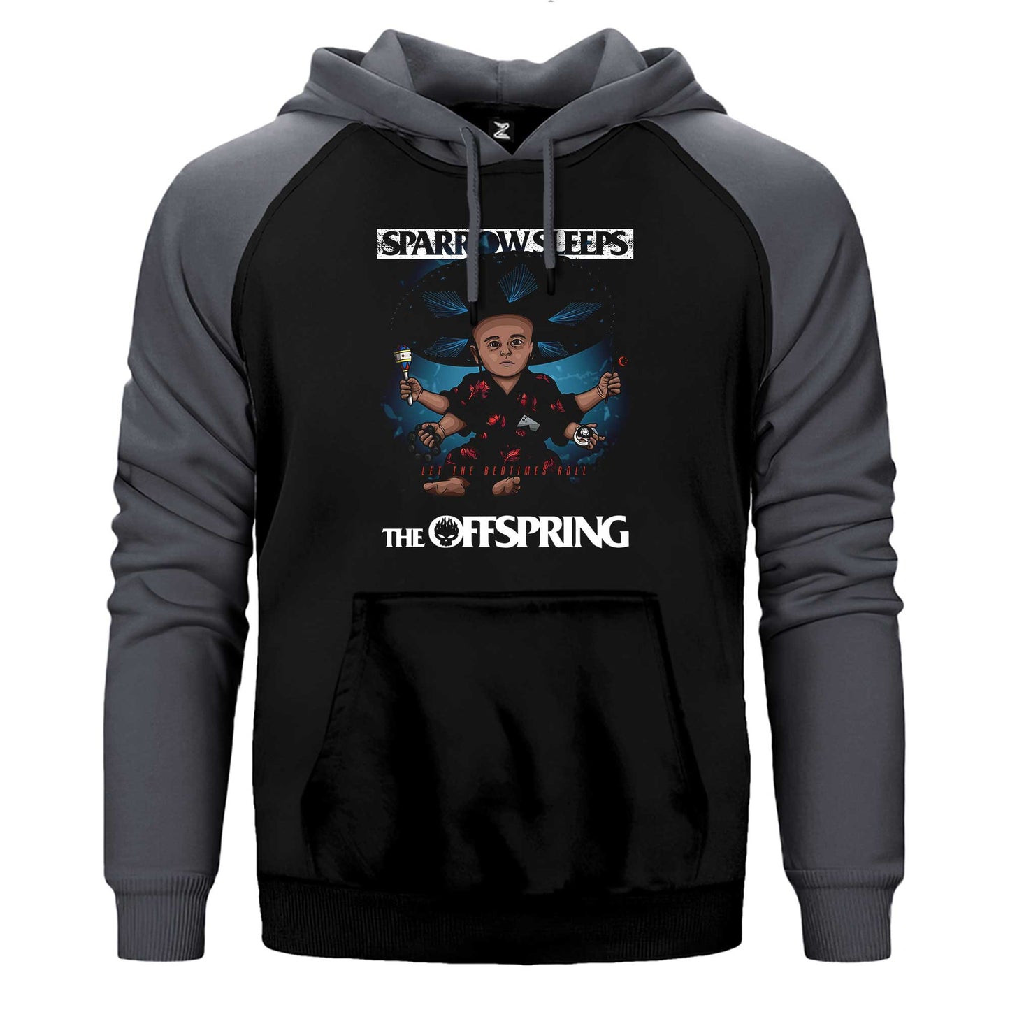 The Offspring Let The Bedtimes Roll Çift Renk Reglan Kol Sweatshirt / Hoodie