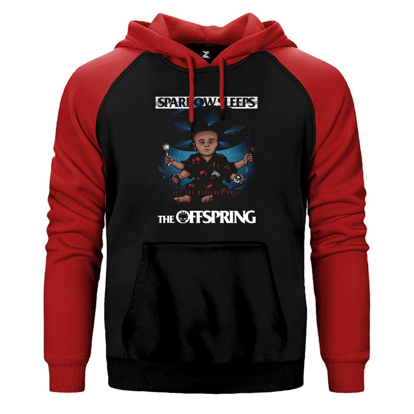 The Offspring Let The Bedtimes Roll Çift Renk Reglan Kol Sweatshirt / Hoodie