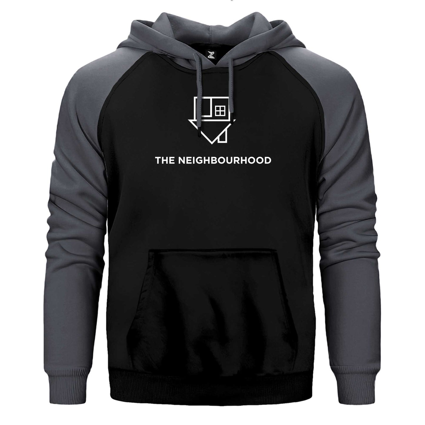 The Neighbourhood Logo Text Çift Renk Reglan Kol Sweatshirt / Hoodie