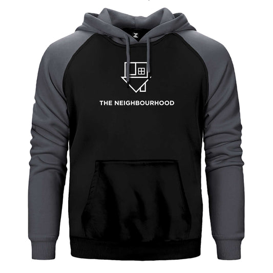The Neighbourhood Logo Text Çift Renk Reglan Kol Sweatshirt / Hoodie