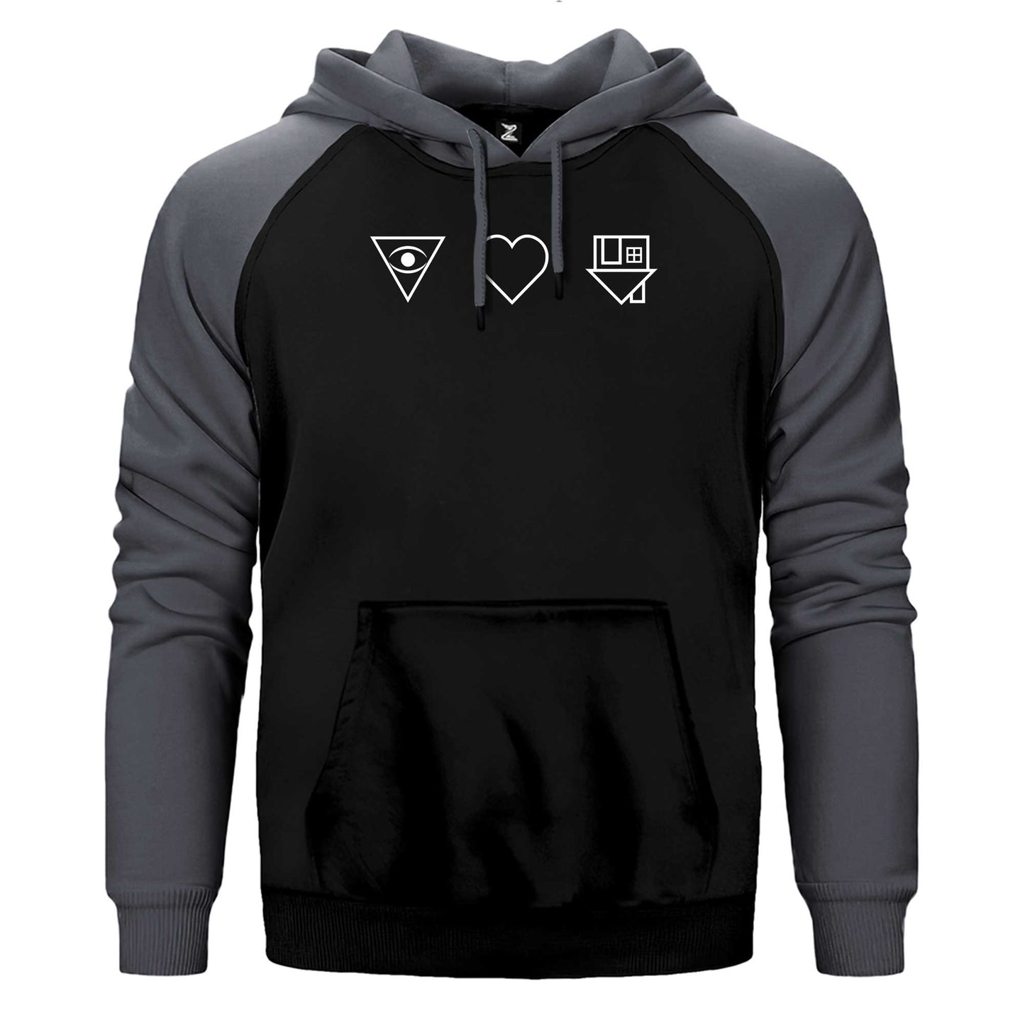 The Neighbourhod Symbol Logo Çift Renk Reglan Kol Sweatshirt / Hoodie