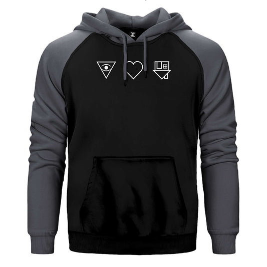 The Neighbourhod Symbol Logo Çift Renk Reglan Kol Sweatshirt / Hoodie