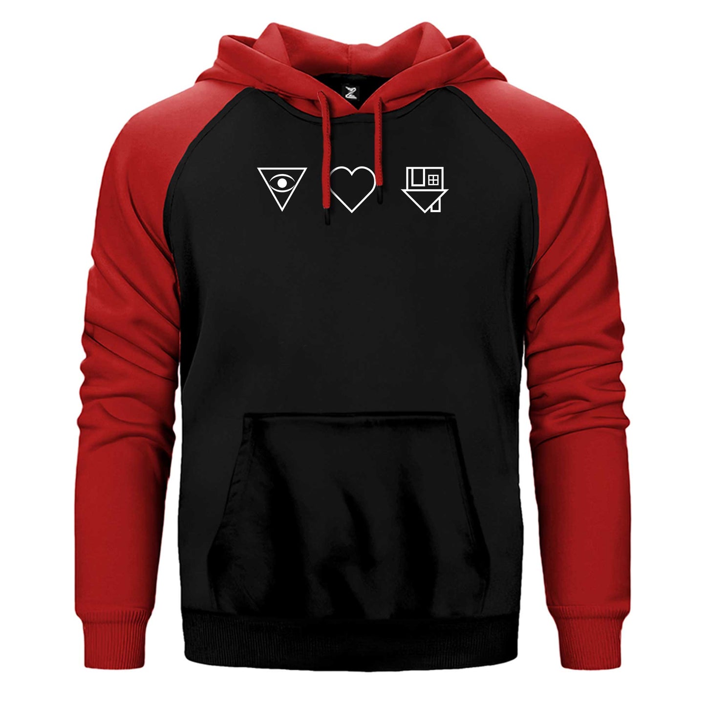 The Neighbourhod Symbol Logo Çift Renk Reglan Kol Sweatshirt / Hoodie