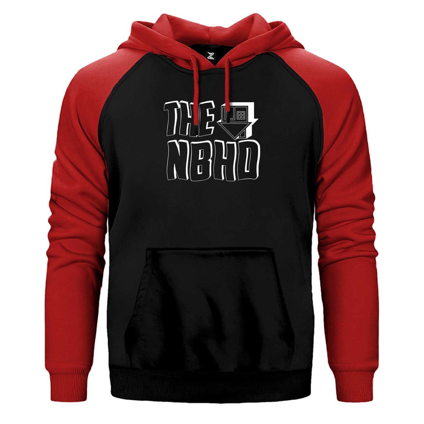 The Neighbourhood Text Çift Renk Reglan Kol Sweatshirt / Hoodie