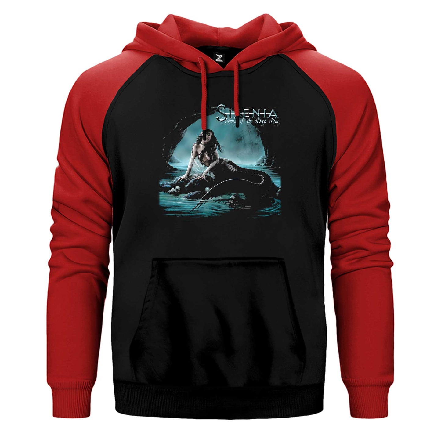 Sirenia Perils Of The Deep Blue Çift Renk Reglan Kol Sweatshirt / Hoodie