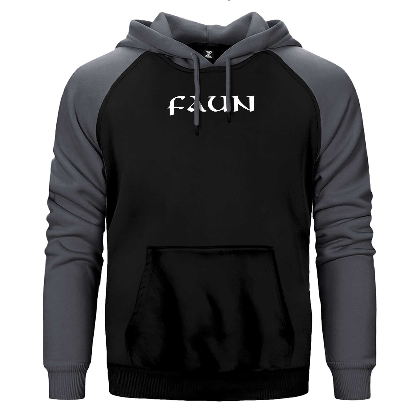 Faun Text Logo Çift Renk Reglan Kol Sweatshirt / Hoodie