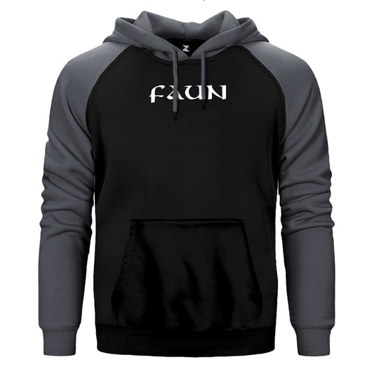 Faun Text Logo Çift Renk Reglan Kol Sweatshirt / Hoodie