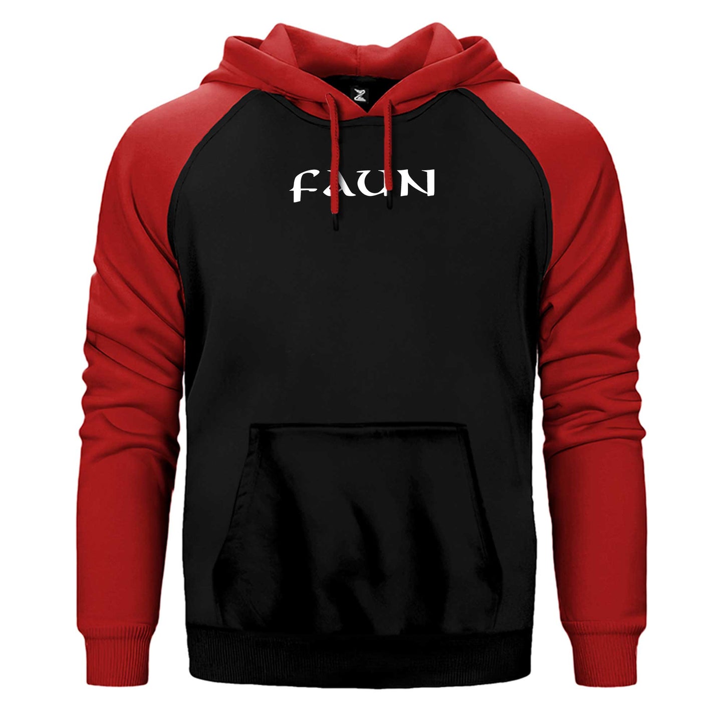 Faun Text Logo Çift Renk Reglan Kol Sweatshirt / Hoodie