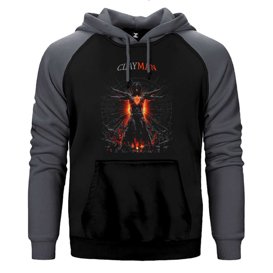 In Flames Clayman Çift Renk Reglan Kol Sweatshirt / Hoodie