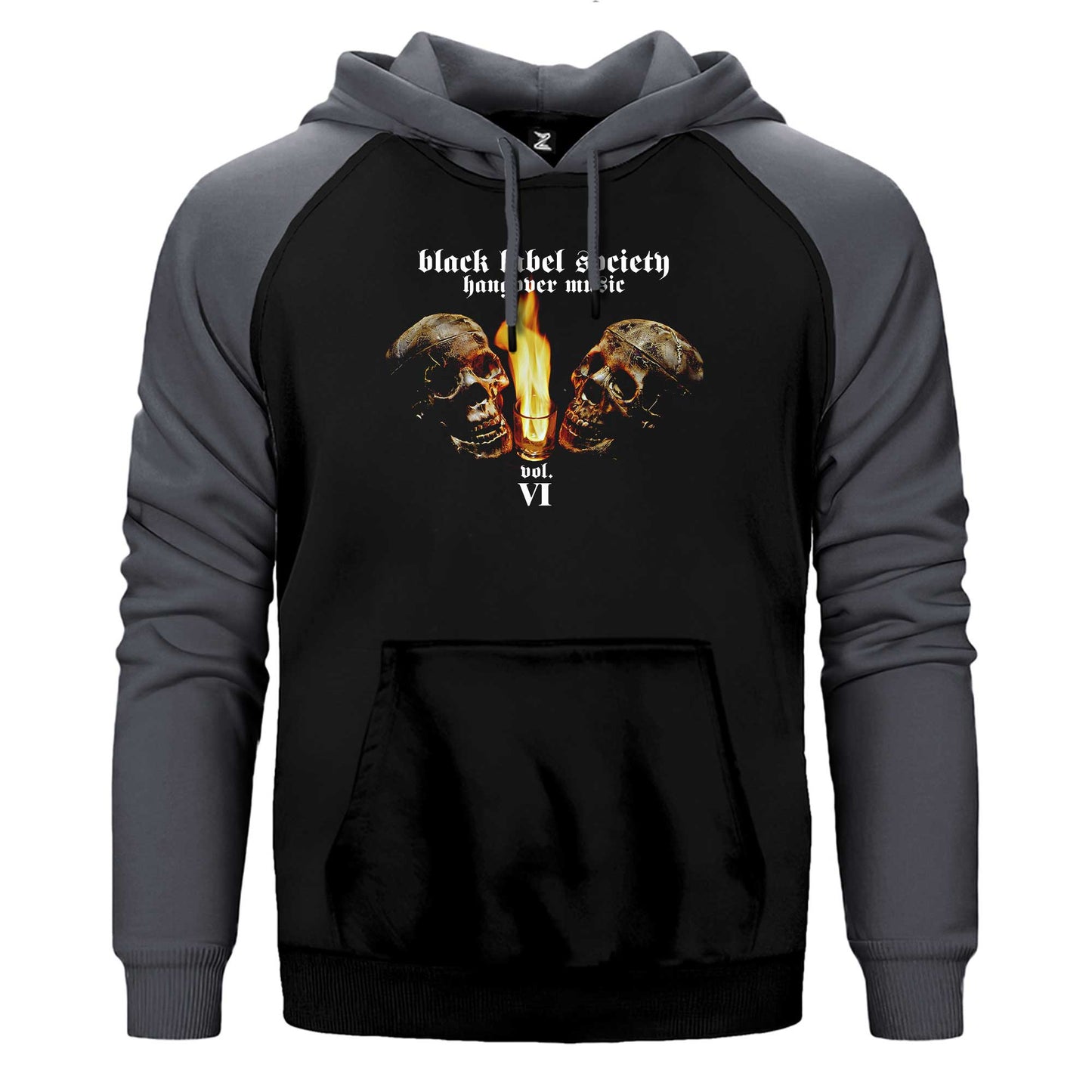 Black Label Society Hangover Music Çift Renk Reglan Kol Sweatshirt / Hoodie