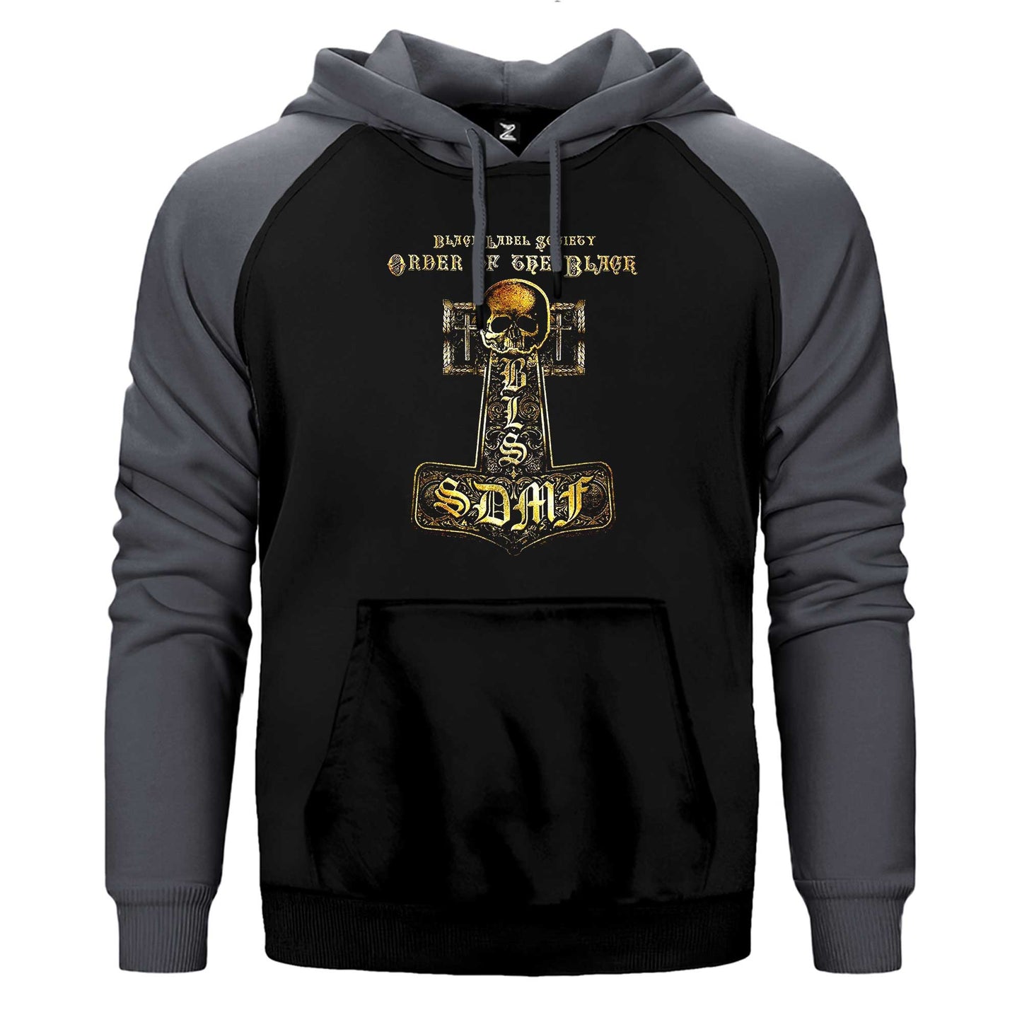 Black Label Society Order of The Black Çift Renk Reglan Kol Sweatshirt / Hoodie