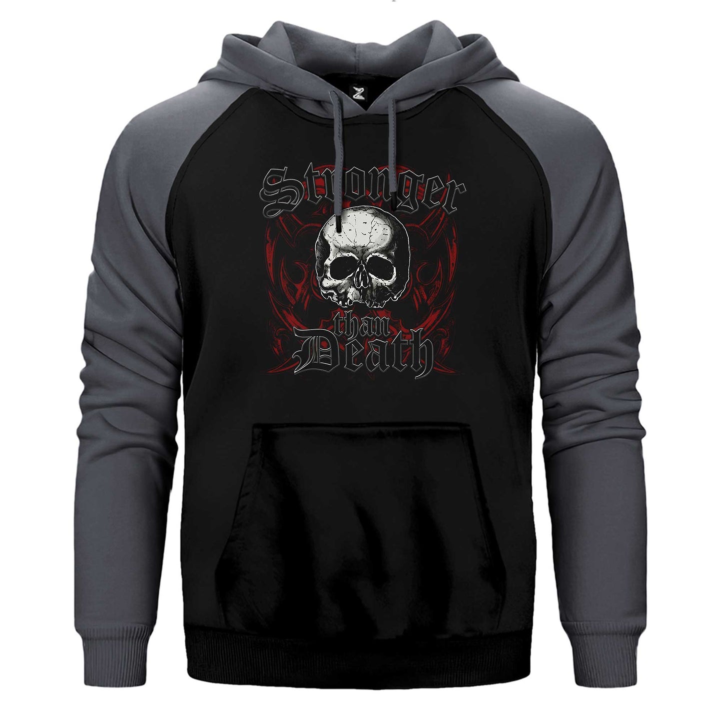 Black Label Society Stronger Than Death Çift Renk Reglan Kol Sweatshirt / Hoodie